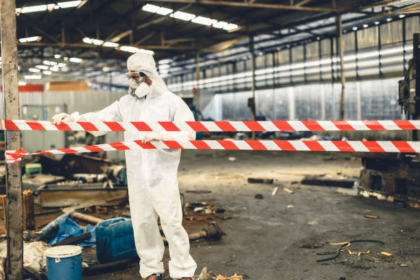 Professional Biohazard Cleanup technician working in Alvarado, TX